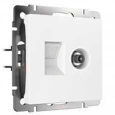 სოკეტი Werkel TV/RJ-45 6 cat white W1181301 4690389174414