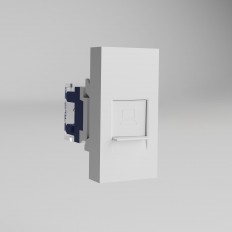 Slot Ethernet RJ-45 6 კატის მოდულური. (თეთრი) W1281101