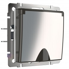 W1171202 Werkel წყალგაუმტარი გასასვლელი მიწასთან ერთად დაცვით. სახურავი და საკეტები (გახეხილი ნიკელი)