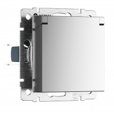 სოკეტი ტენიანობაა. მიწით. თავდაცვით. სახურავი და ფარდები N (ვერცხლის მქრქალი) W1171265