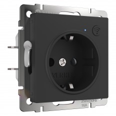 W1171608 Werkel Wi-Fi სოკეტი (შავი მქრქალი)