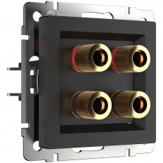 W1185008 Werkel აკუსტიკური სოკეტი (შავი მქრქალი)