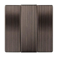 სამი ბანდა ბრინჯაოს გადამრთველის წინა პანელი WL12-SW-3G-CP 4690389100567