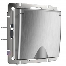 W1171209 Werkel წყალგაუმტარი გასასვლელი მიწასთან ერთად დაცვით. ხუფი და ჟალუზები (ვერცხლისფერი ფლულით)