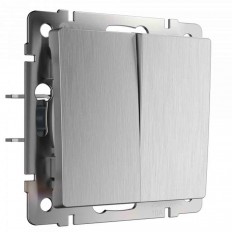 ორმხრივი გადამრთველი Werkel (ვერცხლის გოფრირებული) W1122009 4690389159626