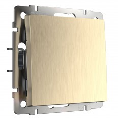 W1112010 Werkel Выключатель одноклавишный проходной (шампань рифленый)