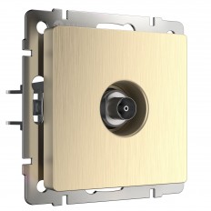 W1183010 Werkel ТВ-розетка оконечная (шампань рифленый)