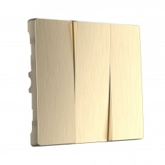 W1139010 Werkel Набор клавиш для выключателя трехклавишного (шампань рифленый)