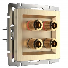 W1185010 Werkel Акустическая розетка (шампань рифленый)