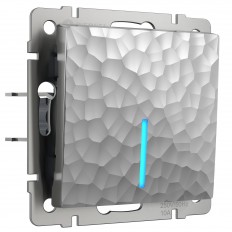 W1210106 Werkel განათებული ერთჯერადი გადამრთველი (ვერცხლის ჩაქუჩი)