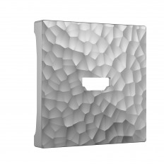 W1296006 Werkel საფარის ფირფიტა HDMI სოკეტისთვის (ვერცხლის ჩაქუჩი)