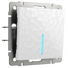 W1210101 Werkel განათებული ერთჯერადი გადამრთველი (ჩაქუჩი თეთრი)