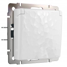 W1271201 Werkel წყალგაუმტარი გასასვლელი მიწასთან ერთად დაცვით. საფარი და ჟალუზები (ჩაქუჩი თეთრი)