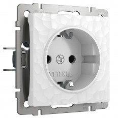 W1271101 Werkel სოკეტი დამიწებით და საკეტებით (ჩაქუჩი თეთრი)