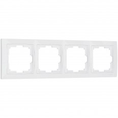 W0042001 Werkel Рамка на 4 поста Snabb basic (белый)