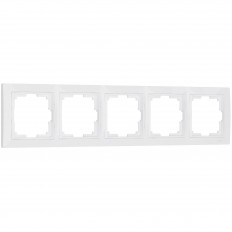 W0052001 Werkel Рамка на 5 постов Snabb basic (белый)