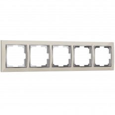 W0051903 Werkel ჩარჩო 5 პოსტისთვის Snabb (სპილოს ძვლისფერი Werkelchrome)