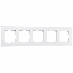 W0051105 Werkel ჩარჩო 5 პოსტისთვის ფავორიტი (მქრქალი თეთრი, მინა)