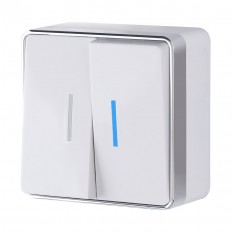 W5020101 Werkel განათებული ორმხრივი გადამრთველი Gallant (თეთრი)