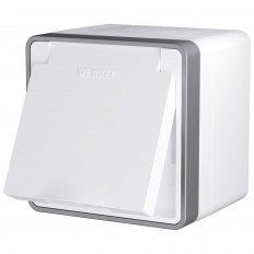 W5071201 Werkel წყალგაუმტარი გასასვლელი მიწასთან ერთად დაცვით. სახურავი და ჟალუზები Gallant (თეთრი)