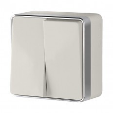 W5020003 Werkel Выключатель двухклавишный Gallant (слоновая кость)