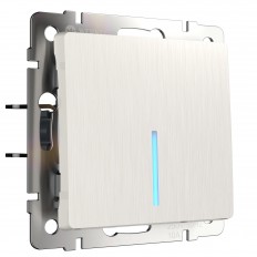 W1112113 Werkel ცალმხრივი გადამრთველი უკანა განათებით (მარგალიტის ღარები)