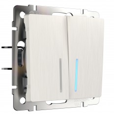 W1122113 Werkel ორმხრივი გადამრთველი განათებით (მარგალიტის გოფრირებული)