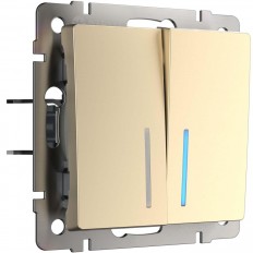 ორმხრივი გადამრთველი Werkel შამპანური W1122111 4690389157165