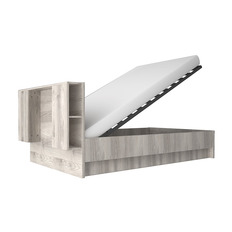 საწოლი 140 R ლიფტით, JAZZ (წაბლისფერი ნაირობი)