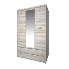 გარდერობი 3DG4S Z, JAZZ (წაბლისფერი ნაირობი)