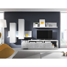 მისაღები ოთახის კომპლექტი BOTA (თეთრი/ბეტონის კოლორადო) 2484FG09