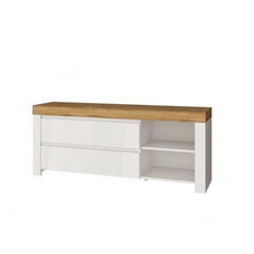 Тумба RTV 2S2N TAURUS (Белый/Дуб вотан)