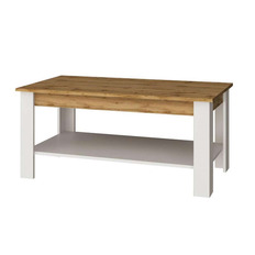 Стол журнальный TAURUS (Белый/Дуб вотан)