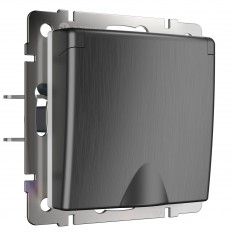 W1171204 Werkel წყალგაუმტარი გასასვლელი მიწასთან ერთად დაცვით. სახურავი და საკეტები (გოფრირებული გრაფიტი)