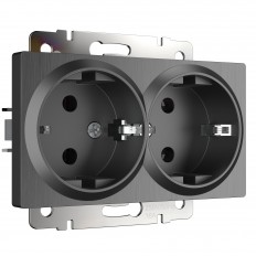 W1172004 Werkel ორმაგი ბუდე დამიწებით (გოფრირებული გრაფიტი)