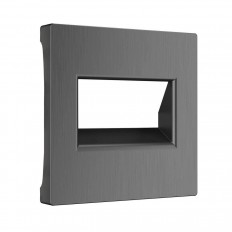 მორთვა ორმაგი სოკეტისთვის Werkel Ethernet RJ-45 გრაფიტის გოფრირებული W1191104 4690389158704