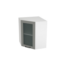 Шкаф верхний угловой со стеклом ШВУС 590 НИЦЦА ROYAL (MAGNUM) 590 мм