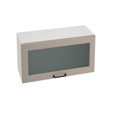 Шкаф верхний горизонтальный со стеклом высокий ШВГС 809 НИЦЦА ROYAL (OMNIA) 800 мм