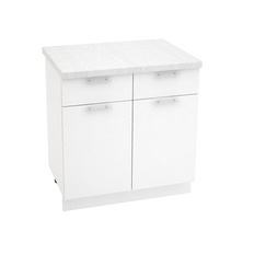 ქვედა კარადა 1 უჯრით SHN1YA 800 VALERIA 1 (თეთრი პრიალა) 800 მმ