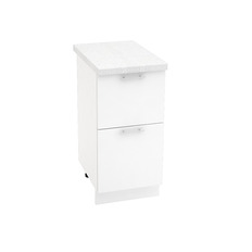 ქვედა კარადა 2 უჯრით SHN2YA 400 VALERIA 1 (თეთრი პრიალა) 400 მმ