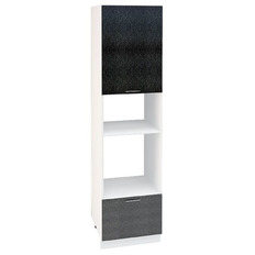 გარდერობი მაღალი ShP 606NM VALERIA 1 (თეთრი პრიალა) 600 მმ