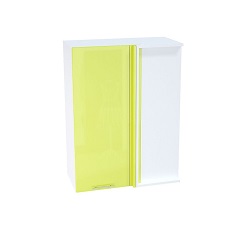 კარადის ზედა კუთხის სიმაღლე ShVU 699 VALERIA 1 (თეთრი პრიალა) 690 მმ