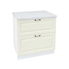 ქვედა კარადა 2 უჯრით SHN2YA 800 NICE (მუხის ტექსტურირებული კრემი) 800 მმ