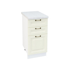 ქვედა კარადა 3 უჯრით ШН3Я 400 NICE (მუხის ტექსტურირებული კრემი) 400 მმ