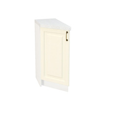 მარცხენა ქვედა კუთხის კარადა SHNT 300 L NICE (მუხის ტექსტურირებული კრემი) 300 მმ