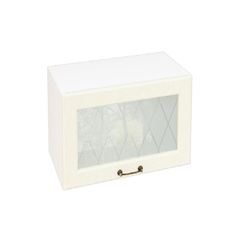 ზედა ჰორიზონტალური კარადა მინის მაღალი სიღრმით ShVGS 619 NICE (მუხის ტექსტურირებული კრემი) 600 მმ