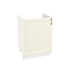 ქვედა კარადა ნიჟარასთვის ერთი კარით SHNM 600m NICE (მუხის ტექსტურირებული კრემი) 600 მმ