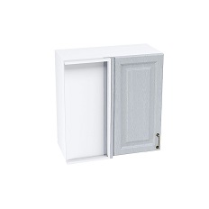 ზედა კუთხის გარდერობი SHVU 690 NICE (მუხის ტექსტურირებული კრემი) 690 მმ