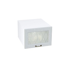 ზედა ჰორიზონტალური ღრმა კარადა მინით SHVGS 510 NICE (მუხის ტექსტურირებული კრემი) 500 მმ