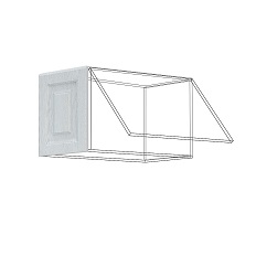 გადაფარვა ზედა ჰორიზონტალური კარადისთვის FO-170 NICE (მუხის ტექსტურირებული კრემი) 315 მმ